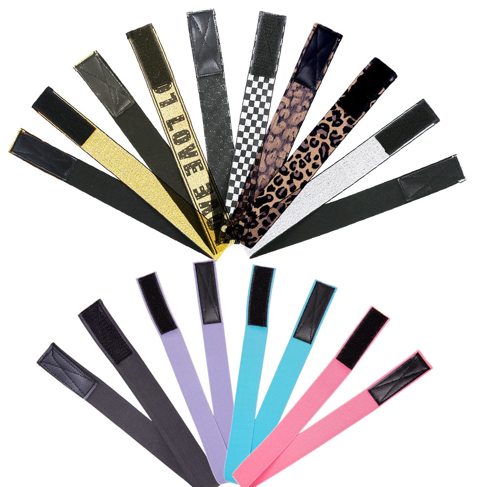 60CM Edges Hair Wrap Wig Band Multifunction Control Hair Brush For Wigs Double Sided Makeup Comb Professional Melt Band 4pcs/set
