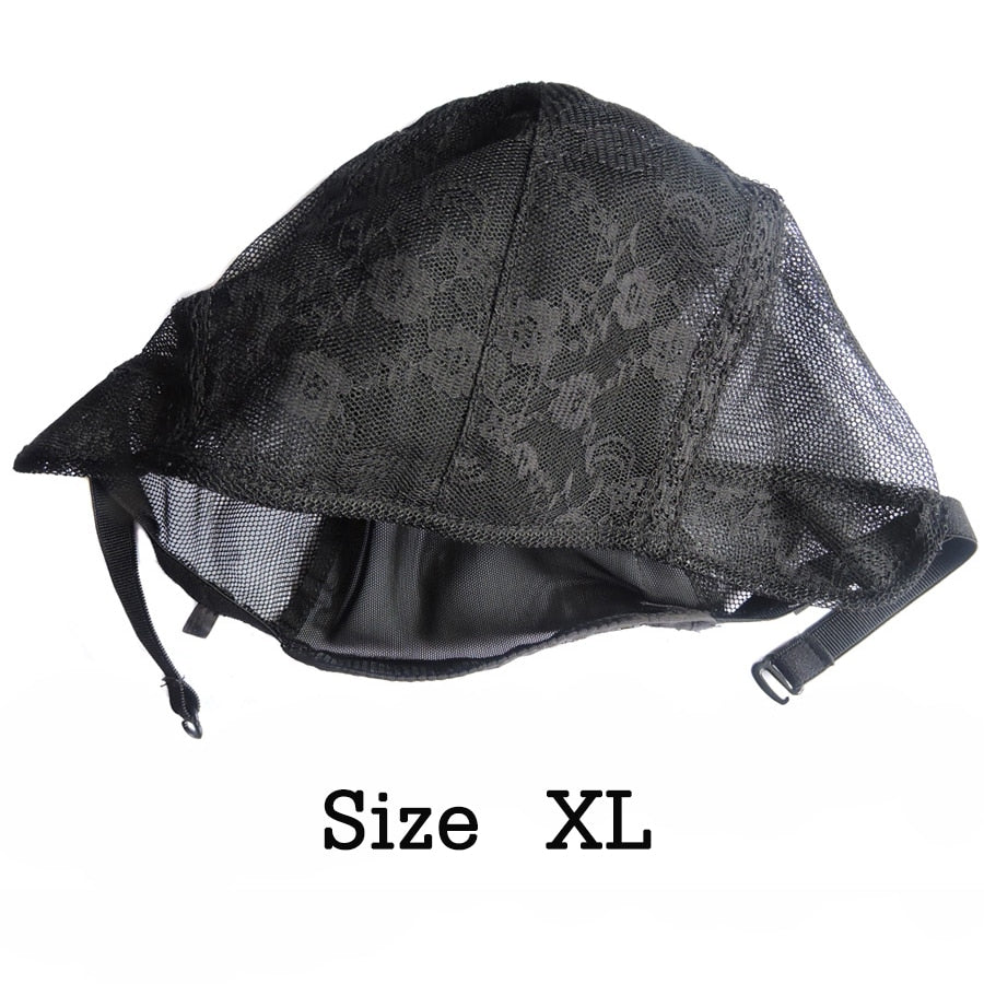 Adjustable Wig Caps For DIY Wig S/L/XL Base Cap Black Weaving Wig Tools Cap Lace Wig Caps Weave Cap For Making a Wig