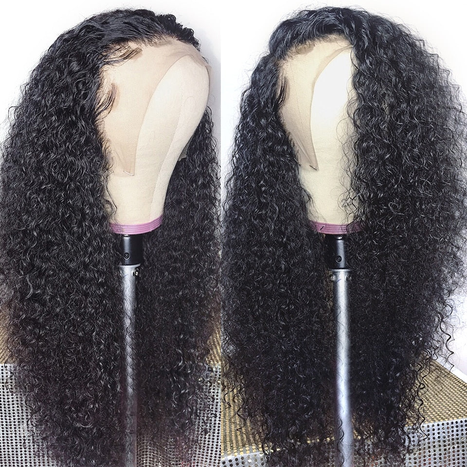 Highlight Wig Human Hair 13x4 Curly Wig Honey Blonde Lace Front Wigs For Black Women 30 Inch Ombre Colored Deep Wave Frontal Wig