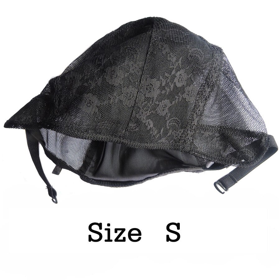 Adjustable Wig Caps For DIY Wig S/L/XL Base Cap Black Weaving Wig Tools Cap Lace Wig Caps Weave Cap For Making a Wig