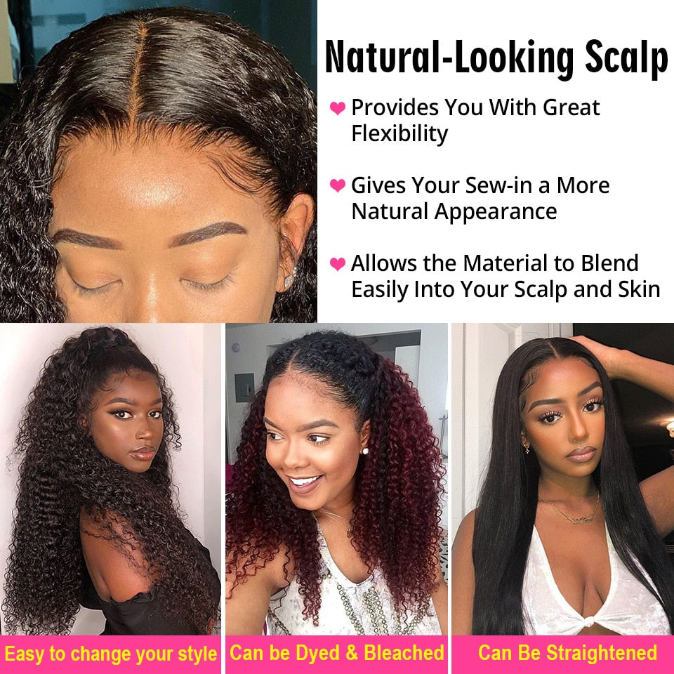 Hair Wigs Deep Part Curly Lace Front Human Hair Wigs For Women 13x4 HD Lace Frontal Wig Brazilian 4x4 Wig