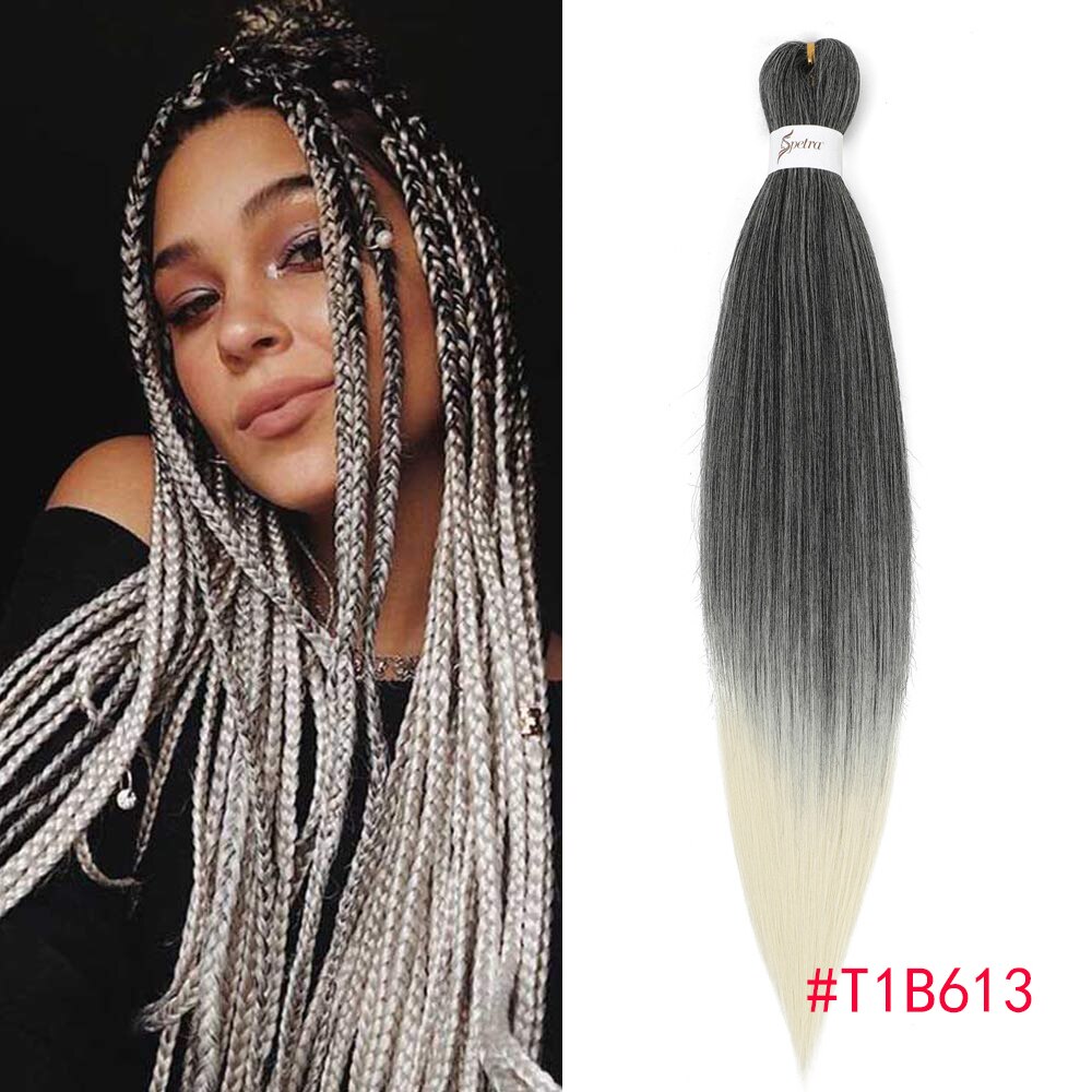 Synthetic Pre Stretched Braiding Hair Easy To Make Senegalese Box Braid Darker Wine Natural Soft EZ Braids Hair Bundles