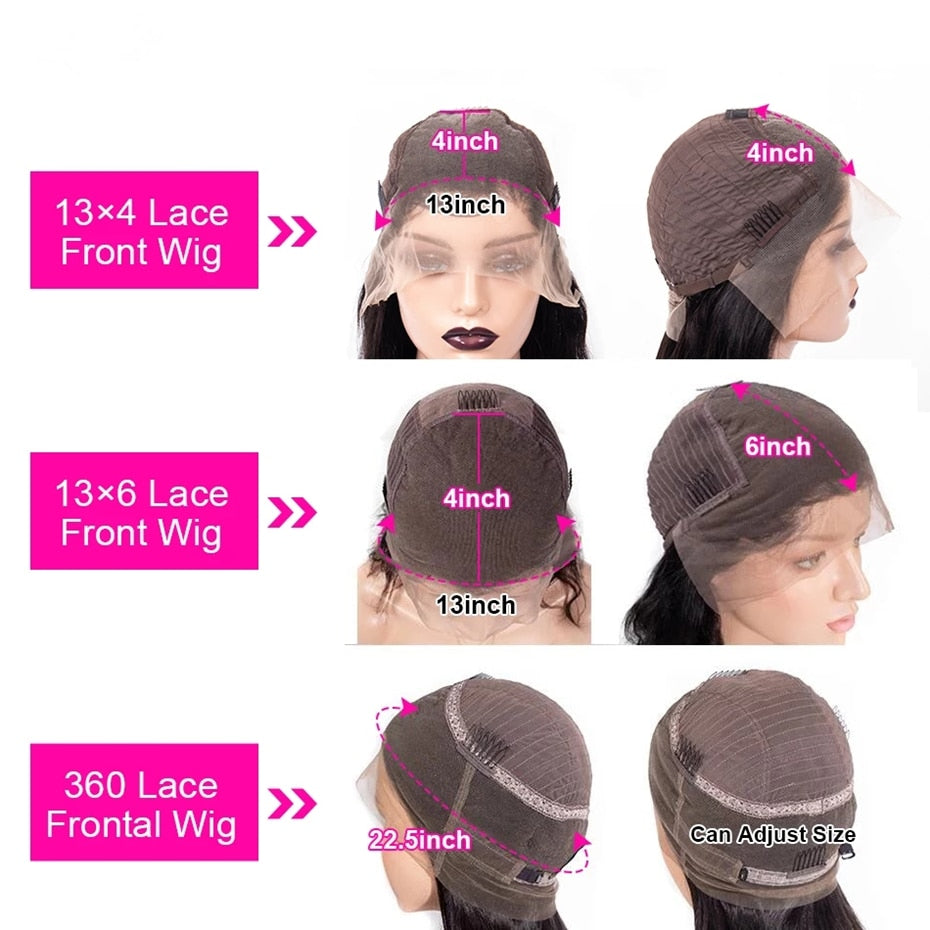 360 Full Lace Wig Human Hair Pre Plucked Body Wave Lace Front Wigs For Women HD 13x6 Frontal Wig Remy Human Hair Wigs Bling