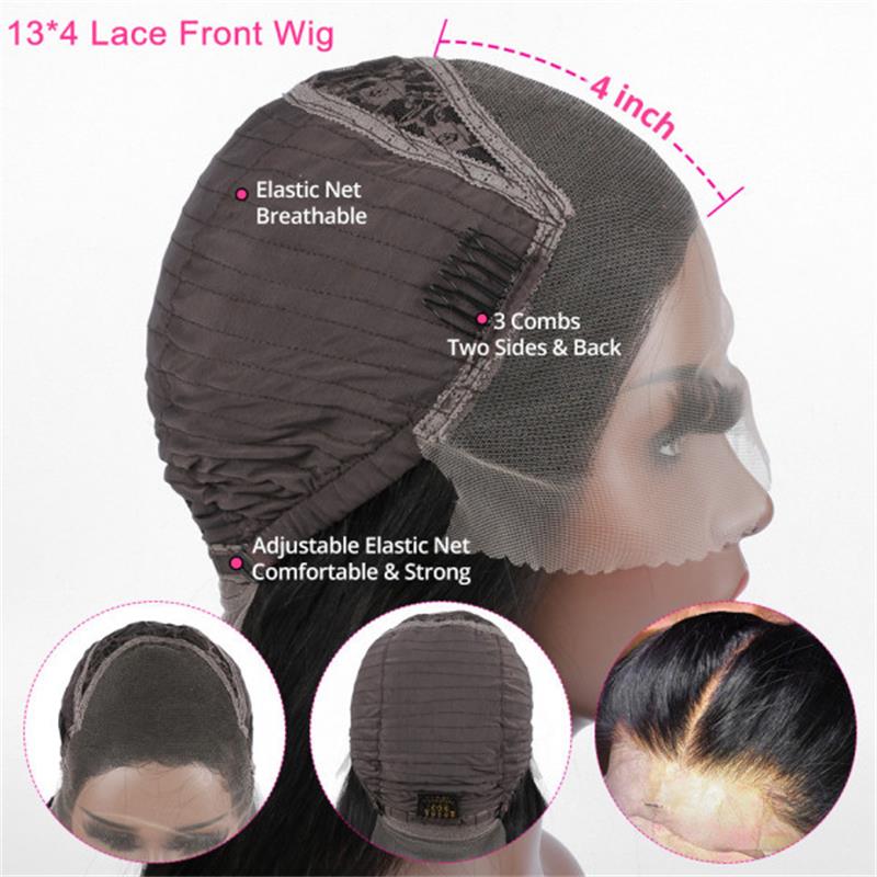 Hair Wigs Deep Part Curly Lace Front Human Hair Wigs For Women 13x4 HD Lace Frontal Wig Brazilian 4x4 Wig