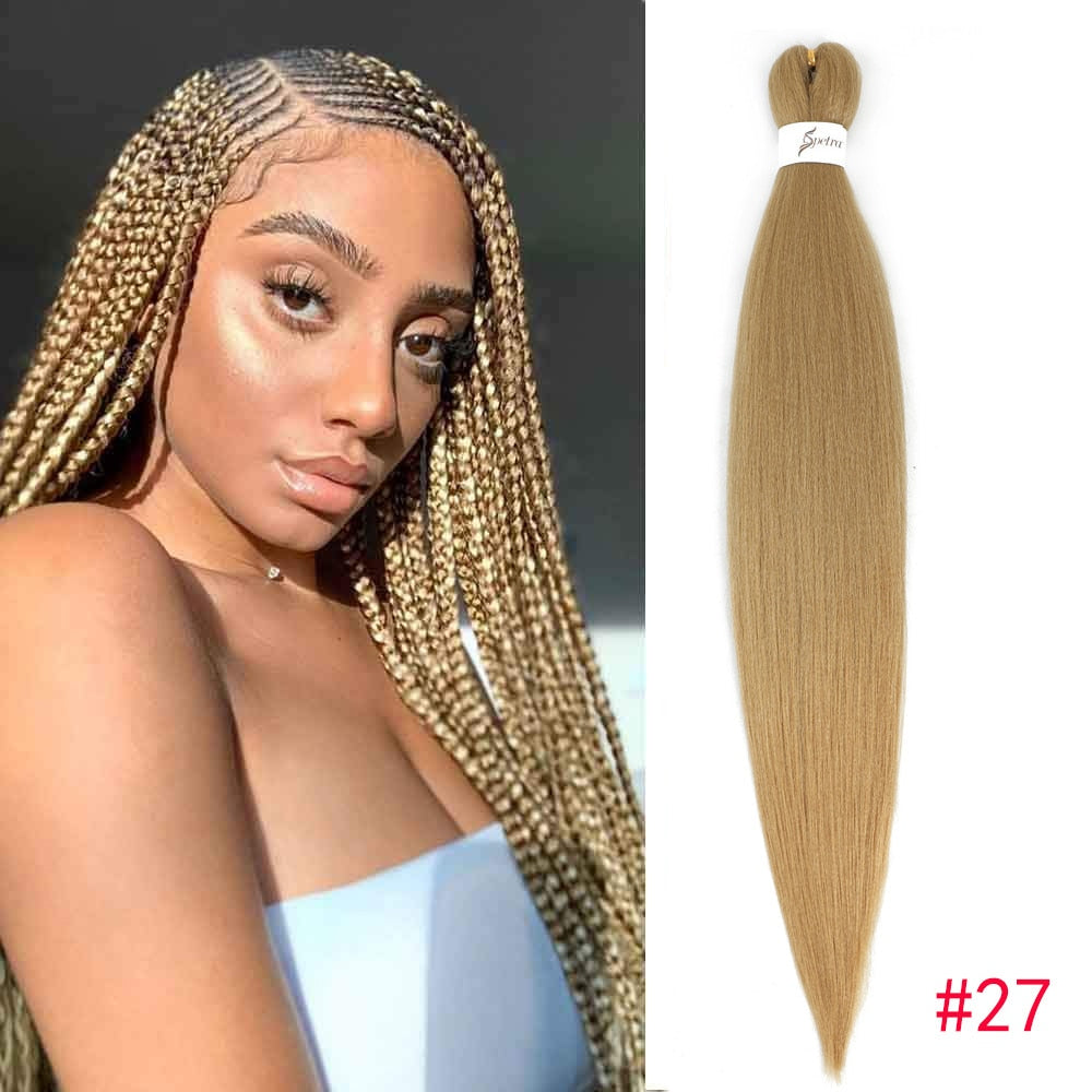 Synthetic Pre Stretched Braiding Hair Easy To Make Senegalese Box Braid Darker Wine Natural Soft EZ Braids Hair Bundles