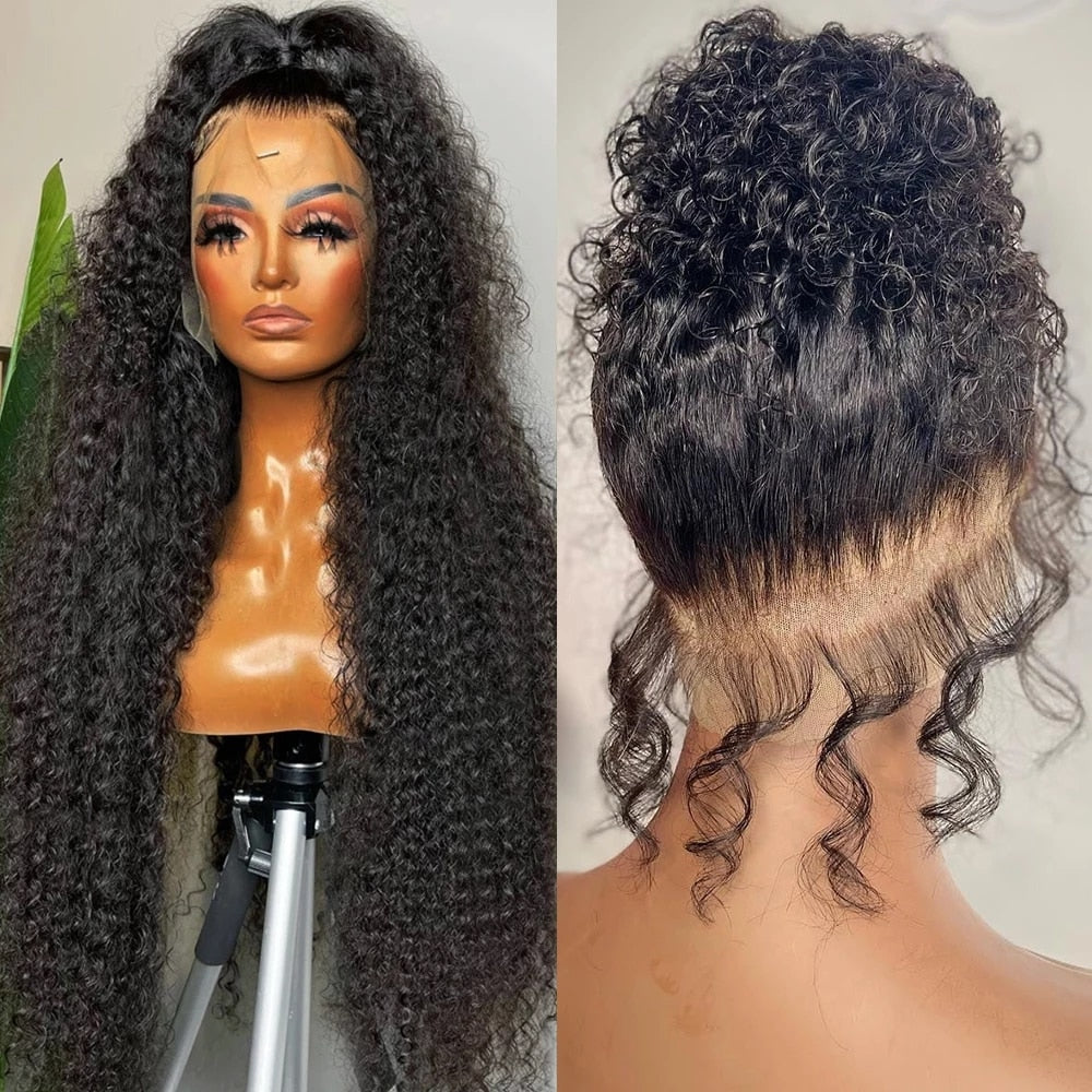 360 Full Lace Frontal Wig Human Hair Pre Plucked Brazilian Deep Wave Frontal Wig 13x4 HD Lace Front Human Hair Wigs For Women