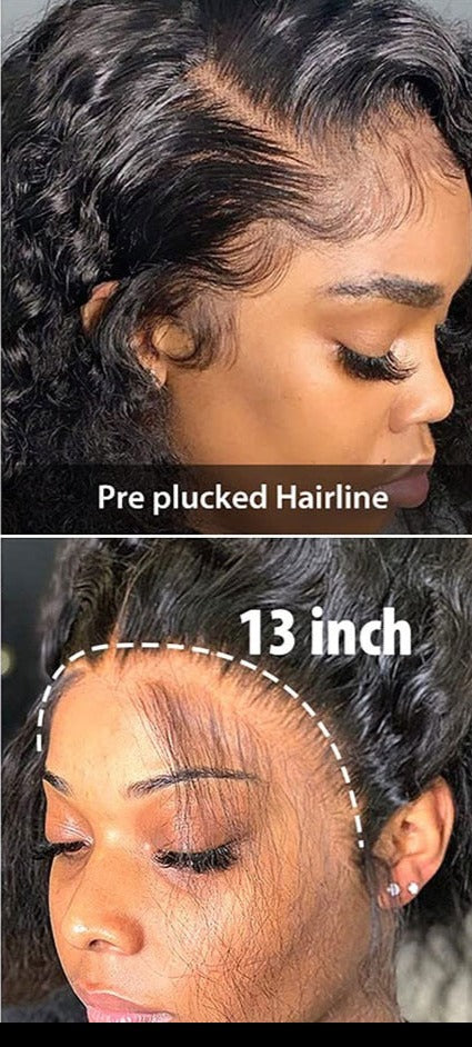 Hair Wigs Deep Part Curly Lace Front Human Hair Wigs For Women 13x4 HD Lace Frontal Wig Brazilian 4x4 Wig