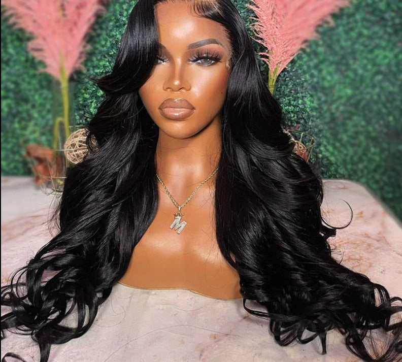 Ombre Ash Blonde Colored 13x6 Lace Frontal Wig Body Wave 5x5 Lace Closure Wig Brown Transparent Human Hair Wigs For Black Women