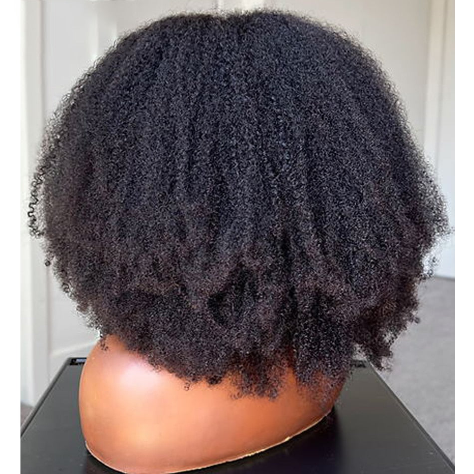 Short Bob Deep Free Part Afro Curly Black U Part Wig Brazilian Human Hair Wigs For Women with Baby Hair Glueless U Shape Wig