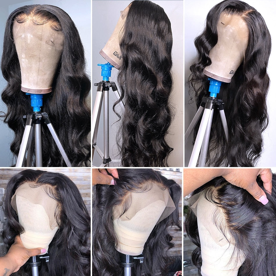 13x6 Body Wave Lace Front Wig Full Lace Human Hair Wigs For Women Pre Plucked 13x4 30 34 Inch Hd Loose Wave 360 Lace Frontal Wig