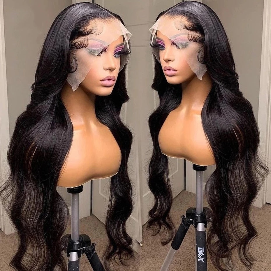 360 Full Lace Wig Human Hair Pre Plucked Body Wave Lace Front Wigs For Women HD 13x6 Frontal Wig Remy Human Hair Wigs Bling