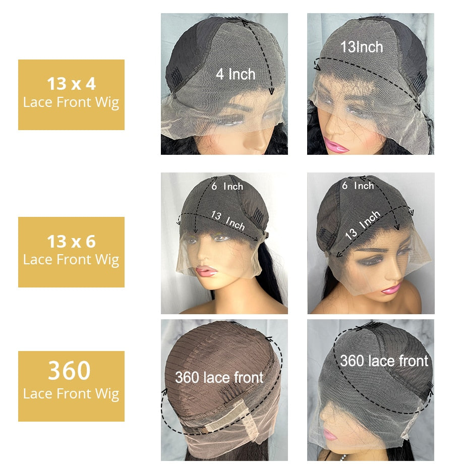 30 40 Inch Body Wave Lace Front Human Hair Wigs For Women 13x4 Hd Brazilian Hair Wigs 360 Full Lace Wig Human Hair Pre Plucked