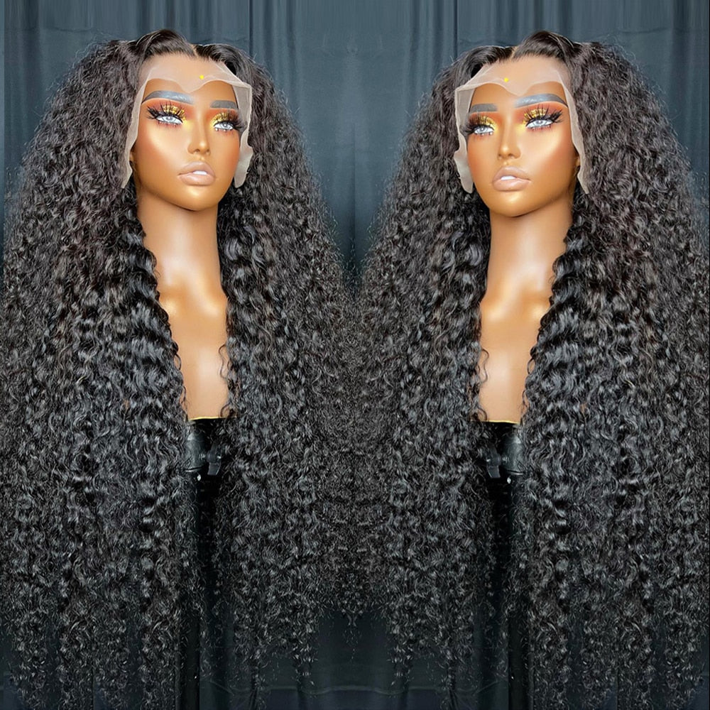 13x6 Water Wave Lace Front Wig Curly Wigs For Women Human Hair Bob Pre Plucked 30 Inch 13x4 Hd Transparent Deep Wave Frontal Wig