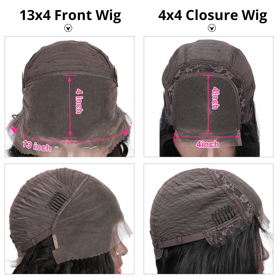 Hair Highlight Straight 13x4 Lace Front Human Hair Wigs Brazilian 4x4 Closure Wig 180 Density 5x5 Wig Ombre Lace Wig