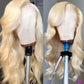 613 Blonde 13x6 HD Transparent Lace Front Human Hair Wigs Body Wave Tuneful Peruvian Remy Human Hair Wig 180% Lace Frontal Wig