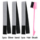 60CM Edges Hair Wrap Wig Band Multifunction Control Hair Brush For Wigs Double Sided Makeup Comb Professional Melt Band 4pcs/set