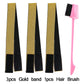 60CM Edges Hair Wrap Wig Band Multifunction Control Hair Brush For Wigs Double Sided Makeup Comb Professional Melt Band 4pcs/set