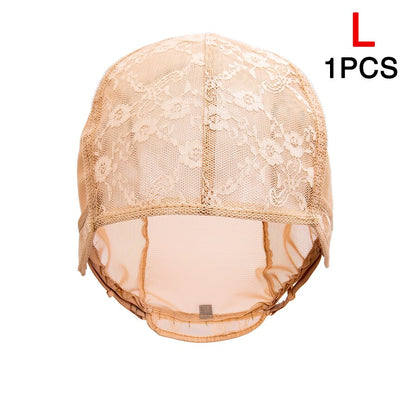Adjustable Wig Caps For DIY Wig S/L/XL Base Cap Black Weaving Wig Tools Cap Lace Wig Caps Weave Cap For Making a Wig