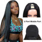 Malaysian Straight U Part Wig Human Hair Wigs For Women Straight Wigs No Lace Part Wig No Glue Hair Wig 180% Density