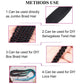 4Pcs Long Straight Pre Stretched Synthetic Braiding Hair Extensions Green Color Box Braid 24/30inches Rainbow Crochet Hair