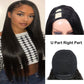 Malaysian Straight U Part Wig Human Hair Wigs For Women Straight Wigs No Lace Part Wig No Glue Hair Wig 180% Density