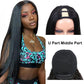 Malaysian Straight U Part Wig Human Hair Wigs For Women Straight Wigs No Lace Part Wig No Glue Hair Wig 180% Density