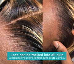Hair Highlight Straight 13x4 Lace Front Human Hair Wigs Brazilian 4x4 Closure Wig 180 Density 5x5 Wig Ombre Lace Wig