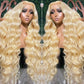 250 Density 13x6 Transparent HD Lace Frontal Wigs For Women Brazilian Remy 13x4 613 Blonde Body Wave Human Hair Wigs