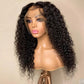 150 Density Deep Wave Glueless Curly Lace Front Wigs Water Natural Black Women Synthetic Hair Pre Plucked Daily Wig