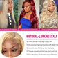 250 Density 13x6 Transparent HD Lace Frontal Wigs For Women Brazilian Remy 13x4 613 Blonde Body Wave Human Hair Wigs