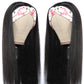 Headband Wig Human Hair Straight Glueless Brazilian Wigs For Black Women Remy