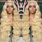 250 Density 13x6 Transparent HD Lace Frontal Wigs For Women Brazilian Remy 13x4 613 Blonde Body Wave Human Hair Wigs