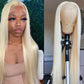 Blonde 613 Lace Frontal Wig 13x6 HD Lace Front Human Hair Wigs Pre plucked Straight Human Hair Wigs For Women 613 Short Bob Wig