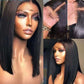 Ombre Brown Bone Straight Bob T Part Lace Front Human Hair Wig For Women Colored Brazilian Remy Hair Glueless 99j Red Wig