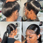 360 Full Lace Wig Human Hair Pre Plucked 13x4 Bone Straight Lace Front Wigs For Women Brazilian 30 Inch 13x6 Hd Lace Frontal Wig