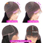 Dark Green Lace Front Wigs For Women Human Hair Pre Plucked Transparent Ombre Green Lace Frontal Wig with Roots Colored