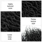 Goddess Faux Locs With Curly End Synthetic Crochet Braids Hair Extensions For Women Ombre Brown Color Messy Dreadlocks