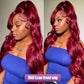 Body Wave Wig Burgundy Lace Front Wig 13x4 13x6 Hd Lace Frontal Wig 360 Full Lace Wig Human Hair Pre Plucked 99j Red Colored Wig