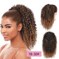 Synthetic Afro Kinky Curly Hair Extension Drawstring Puff Ponytail Synthetic Clip in Pony Tail African American Hair Extension